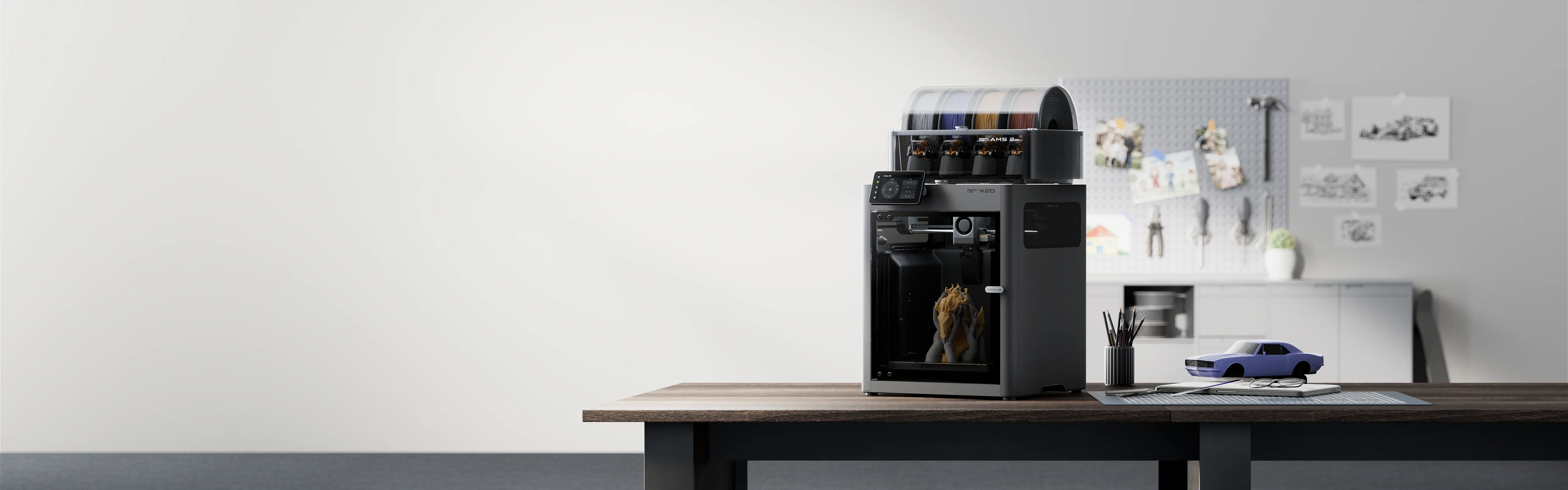 AMS 2 Pro ile Bambu Lab X2D 3D yazıcı